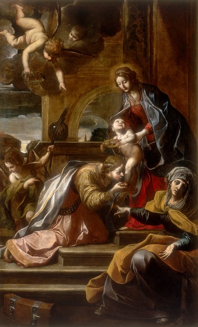 Mystic Marriage of St. Catherine by Alessandro Tiarini