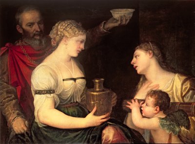 Allegory of Married Life Depicting the Gods Vesta, Hymen, Mars and Venus by Alessandro Varotari