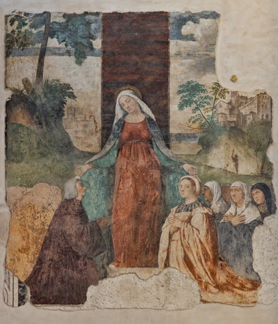 Our Lady of Mercy and Blessed Isnardo da Chiampo by Alessandro Verla