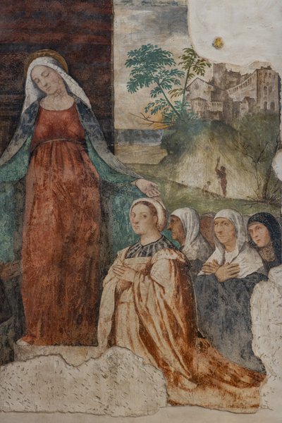 Our lady of Mercy and Blessed Isnardo da Chiampo (detail) by Alessandro Verla