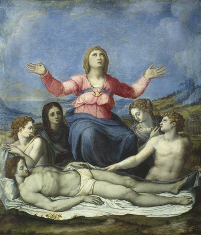 Lamentation over the Dead Christ by Alessandro attr. to Allori