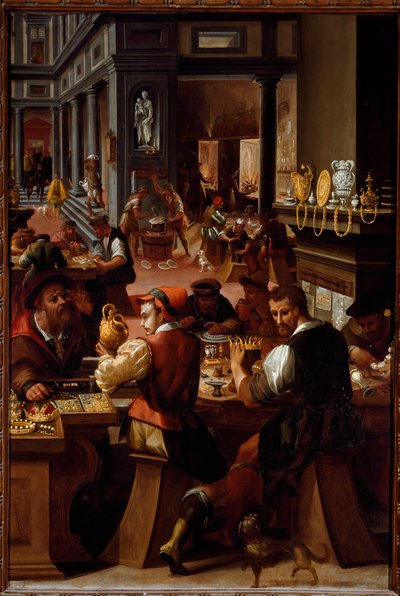 The workshop of the goldsmith by Alessandro di Vincenzio Fei