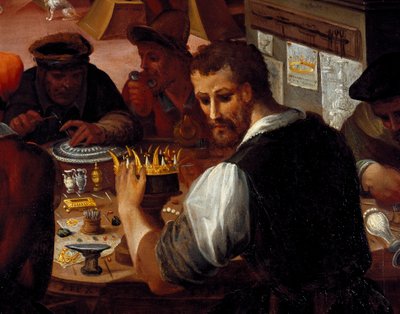 The workshop of the goldsmith (detail) by Alessandro di Vincenzio Fei