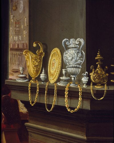The workshop of the goldsmith (detail) by Alessandro di Vincenzio Fei