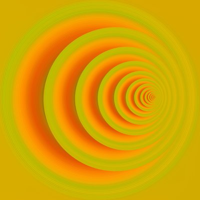 Underground Path (Orange) II by Alex Caminker