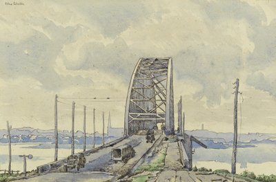 The Nijmegen Bridge, Holland by Alex Colville