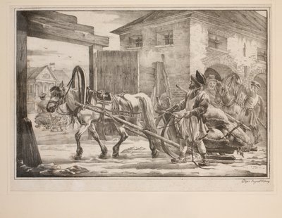 Riding out from the Gates by after Alexander Orlowski