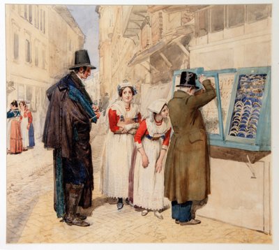 A Bridegroom Choosing a Ring for His Fiancee by Alexander Andreyevich Ivanov