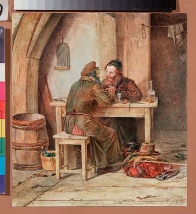 In a Tavern by Alexander Antonovich Rizzoni