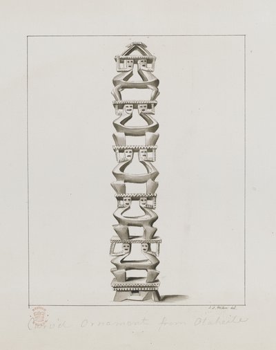 Carved ornament from Otaheite, from 