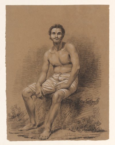 Head Study of a Man, Three-Quarter View to the Right by Alexander Cranendoncq