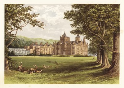 Holker Hall, Lancashire, England, 1880 (engraving) by Alexander Francis (after) Lydon