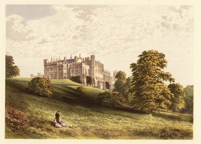 Lambton Castle, County Durham, England, 1880 (engraving) by Alexander Francis (after) Lydon
