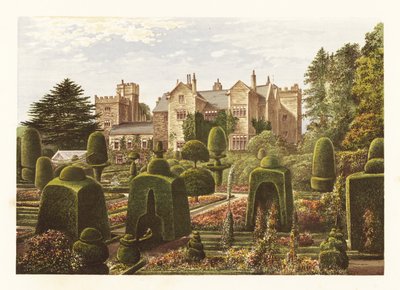 Levens Hall, Cumbria, England, 1880 (engraving) by Alexander Francis (after) Lydon