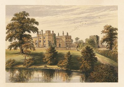 Ripley Castle, Yorkshire, England (engraving) by Alexander Francis (after) Lydon