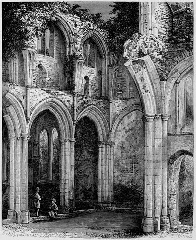 Arches in South Transept, Netley Abbey by Alexander Francis Lydon