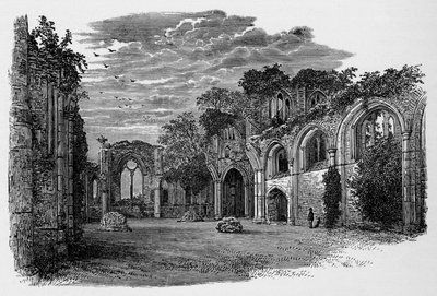 Interior, Looking East, Netley Abbey by Alexander Francis Lydon