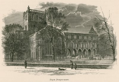 Jedburgh Abbey, From North-east by Alexander Francis Lydon