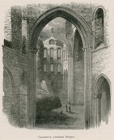 Kirkstall Abbey, Transept, Looking North by Alexander Francis Lydon