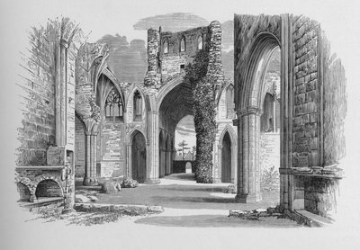 Nave and North and South Aisle, Melrose Abbey, c1880 by Alexander Francis Lydon