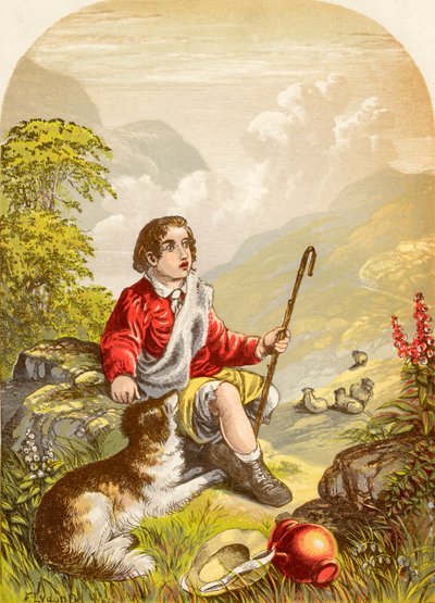 The Shepherd Boy in the Valley of Humiliation, from The Pilgrims Progress by John Bunyan published, c.1880 by Alexander Francis Lydon