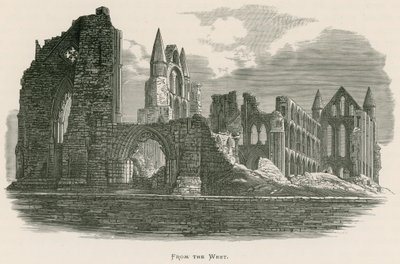 Whitby Abbey, From the West by Alexander Francis Lydon