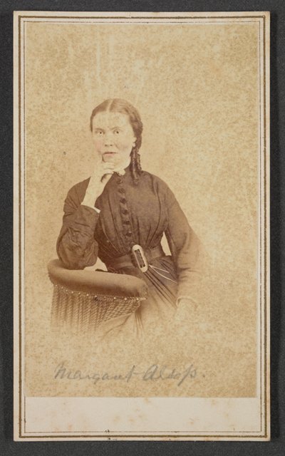Carte-de-visite Portrait of Margaret Alsop, ca. 1865 by Alexander Gardner