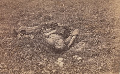 Confederate Soldier on the Battlefield at Antietam, September 1862 by Alexander Gardner