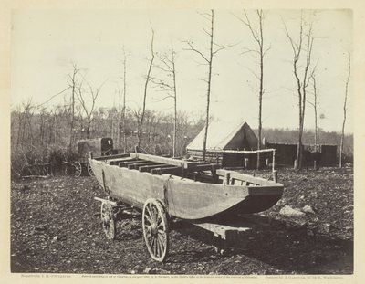 Pontoon Boat, Brandy Station, Virginia by Alexander Gardner