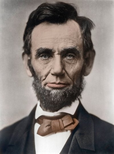 Portrait of Abraham Lincoln, 16th President of the United States of America by Alexander Gardner