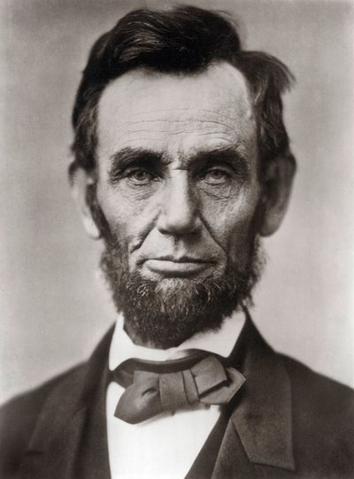 Portrait of Abraham Lincoln (1809-1865), 16th President of the United States of America. Photograph by Alexander Gardner by Alexander Gardner
