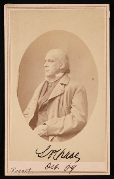 Portrait of Salmon Portland Chase by Alexander Gardner