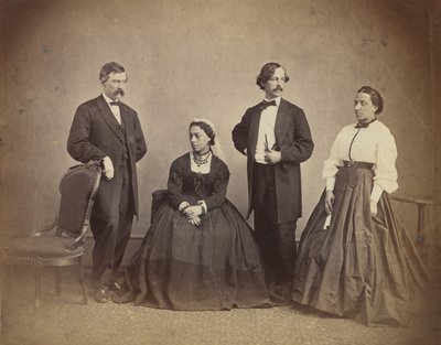 Queen Emma of Hawaii and Her Entourage by Alexander Gardner