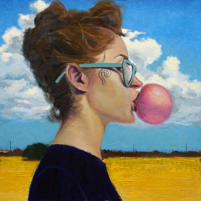 Bubble Gum Portrait by Alexander Grahovsky
