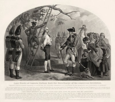 Last Words of Capt. Nathan Hale by Alexander Hay Ritchie