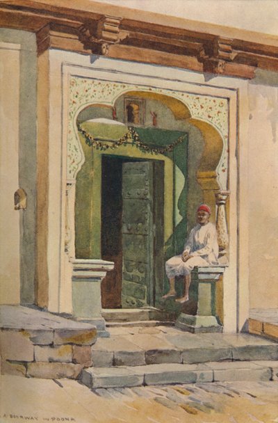A Doorway, Poona, c1880-1905 by Alexander Henry Hallam Murray