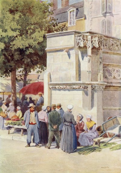 Blois, the Fountain of Louis XII, in the Market-Place by Alexander Henry Hallam Murray