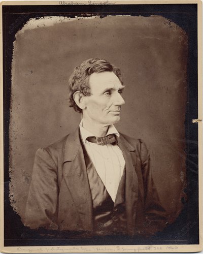 Abraham Lincoln, copy print after photo by Alexander Hesler by Alexander Hesler