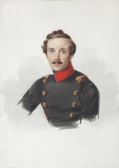 Portrait of Arist Fyodorovich von Gersdorff 1805-1883, 1840 by Alexander Ivanovich Klünder