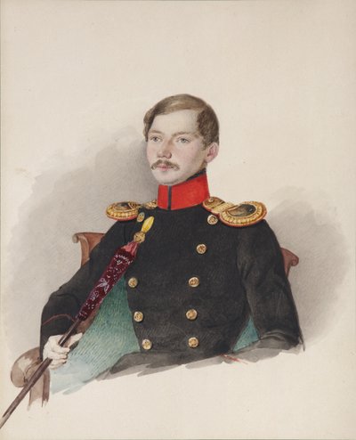 Portrait of Vasily Vasilievich Engelhardt by Alexander Ivanovich Klünder