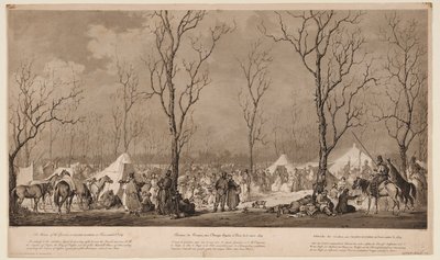 Bivouac of the Cossacks at the Avenue des Champs-Elysées in Paris on March 1814 by Alexander Ivanovich Sauerweid