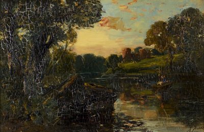 River Scene by Alexander Jnr. Fraser