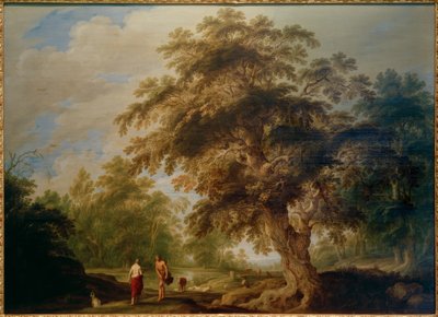 Landscape with Apollo and the Cumaean Sibyl by Alexander Keirncx