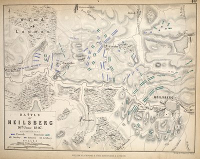 Map of the Heilsberg, published by William Blackwood and Sons, Edinburgh and London, 1848 by Alexander Keith Johnston