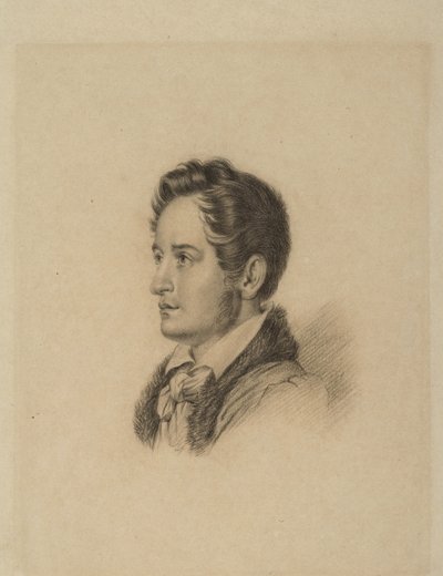 Portrait of the Author Alexander Herzen, c. 1836 by Alexander Lavrentievich Vitberg
