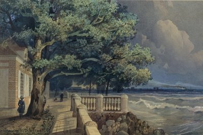 Terrace in the Monplaisir Palace, Peterhof, 1847 by Alexander Matveyevich Dorogov