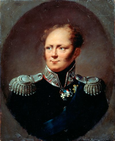 Portrait of the Emperor Alexander I by Alexander Molinari