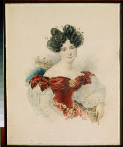 Portrait of Princess Natalia Viktorovna Kotchoubei by Alexander Pavlovich Briullov