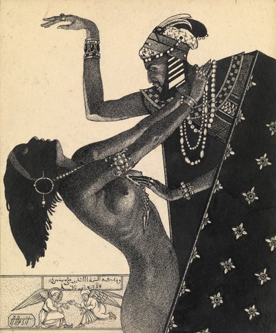 Illustration to the Book One Thousand and One Nights by Alexander Petrovich Apsit