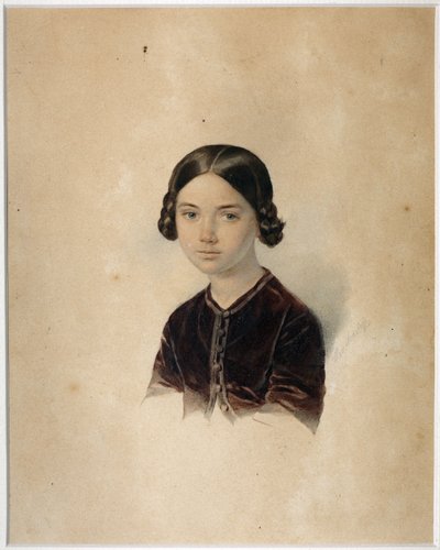 Portrait of Sofia Alexandrovna Briullowa by Alexander Petrovich Sokolov
